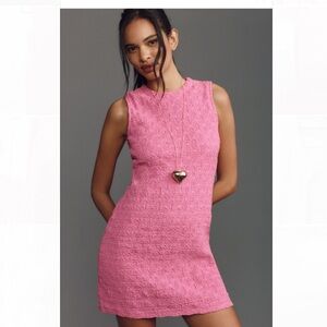 NWT Anthropology Porridge Textured Slim Knit Mini Dress